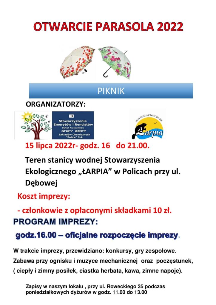 Otwarcie Parasola 2022